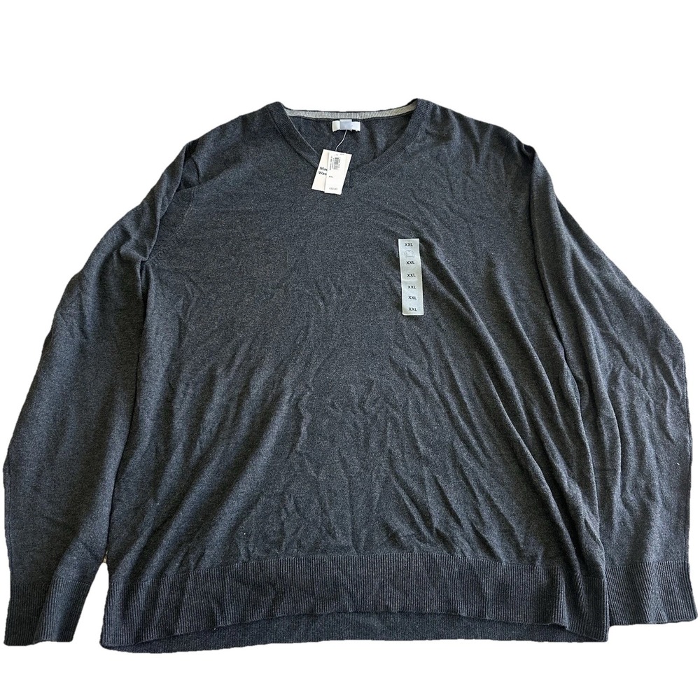 OLD NAVY • GREY V NECK SWEATER Men • Size XXL Brand new